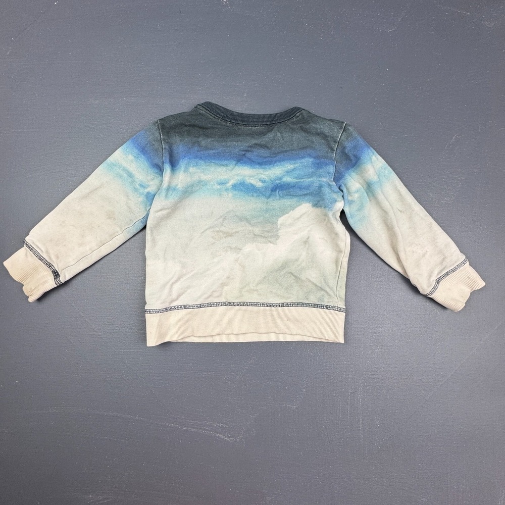 H&M Kids 2-4Y Space Shuttle Graphic Sweatshirt Long Sleeve Crewneck Pullover Top